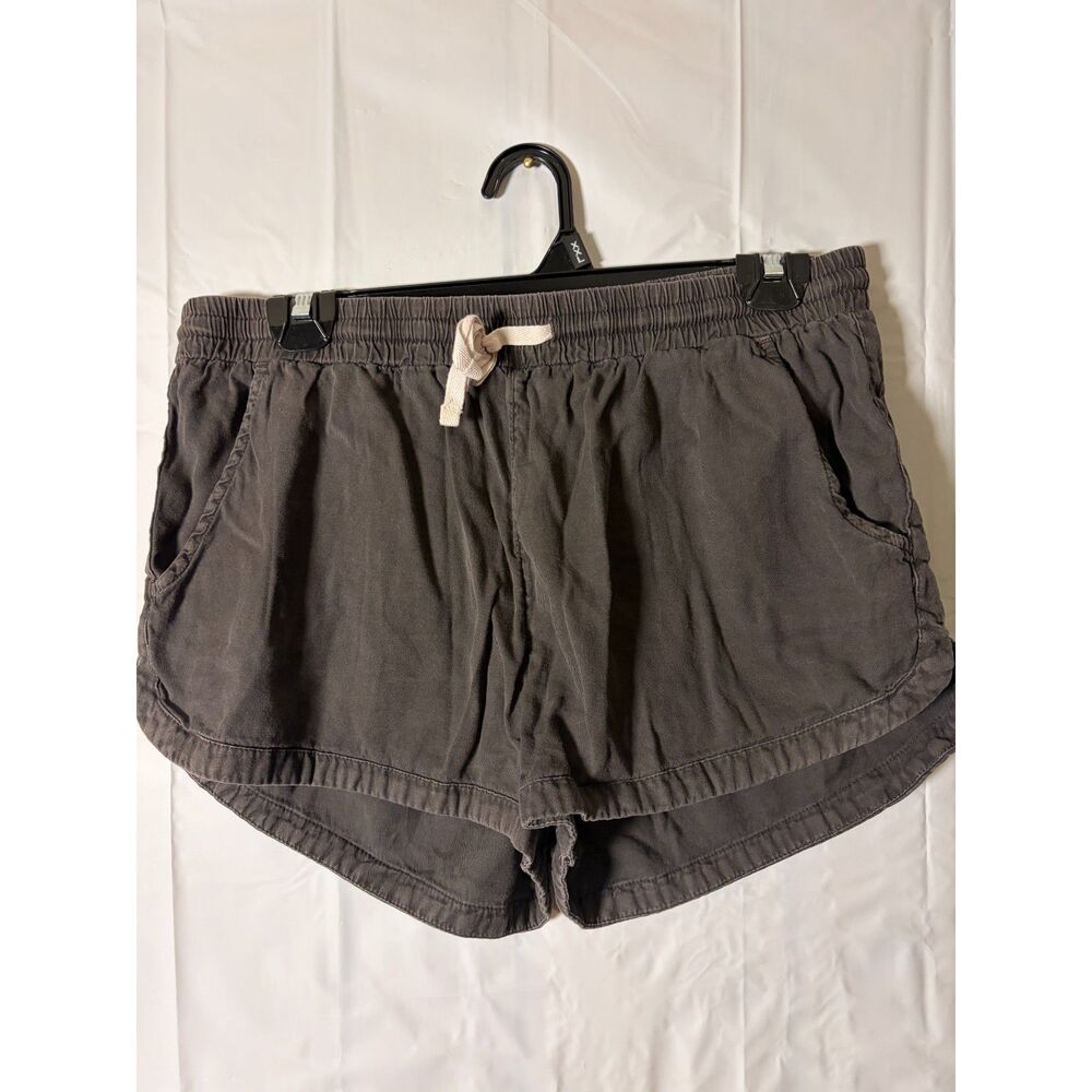 Billabong Road Trippin Shorts Womens Large Black Faded Elastic Drawstring